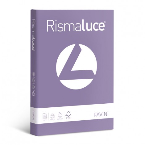 Favini Rismaluce Carta A4, 50fg, 200gr, colore violetto - 1pz - A69J544 - C92FV0350