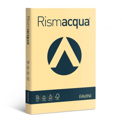 Favini Rismacqua - Carta A4, 100fg, 90gr, colore camoscio - 1pz - A69R144 - C92FV0353