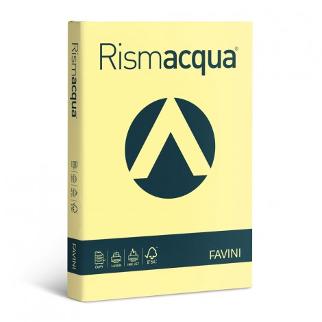 Favini Rismacqua – Carta A4, 50fg, 200gr, colore giallo chiaro – 1pz –  A692544 - C92FV0362