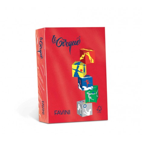 Favini Le Cirque - Carta A3, 500fg, 80gr, colore rosso scarlatto - 1pz - A71C353 - C92FV0387