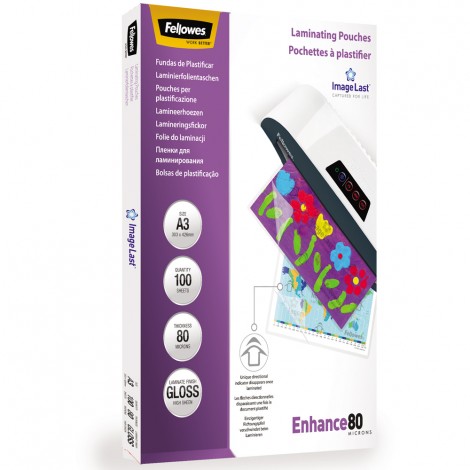 Fellowes ImageLast – Pouches A3, finitura lucida, 80 micron - 1conf. - 5306207 - C92FW0022