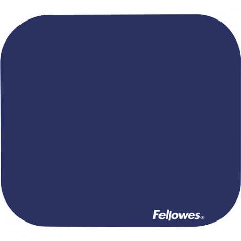 Fellowes Tappetino Soft mouse con base in gomma e superficie in lycra, 20x23cm, colore blu - 1pz - 58021 - C92FW0030