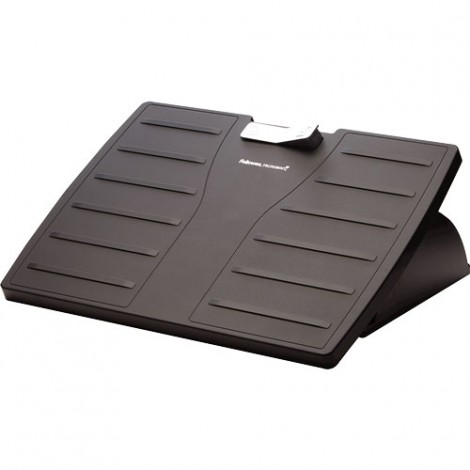 Fellowes Poggiapiedi ergonomico per una corretta postura di schiena e gambe, l’inclinazione può essere regolata in base al proprio comfort tramite la pressione sulla base di appoggio. Altezza regolabile 108/127/146mm - 1pz - 8035001 - C92FW0035