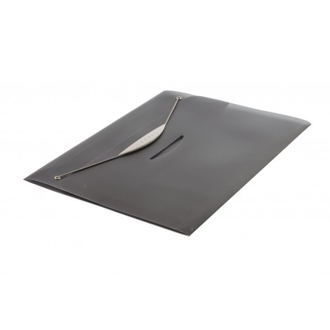Fellowes Swing – Cartellina in PPL a 3 lembi con elastico, formato 24x35cm, dorso espandibile fino a 2cm, colore grigio trasparente – 40337 - C92FW0314