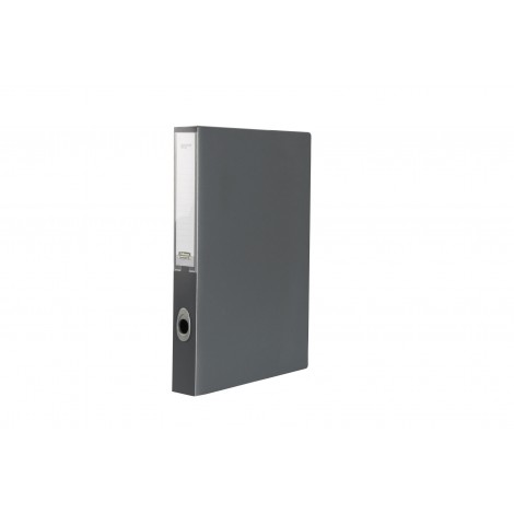 Fellowes Plus Vip - Scatola progetti con chiusura a bottoni e porta etichetta, dorso 4cm, colore grigio antracite - Prezzo singolo, ord. minimo 5pz - 1007001