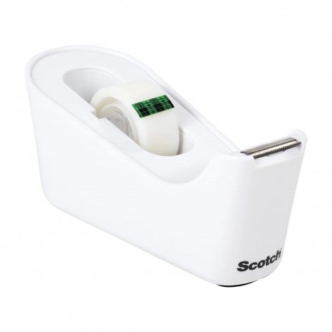 C-18 Dispenser per nastro adesivo Scotch™ Magic, portata massima 12/19mm x 33m, colore bianco - 7012754546 - C92RM0400