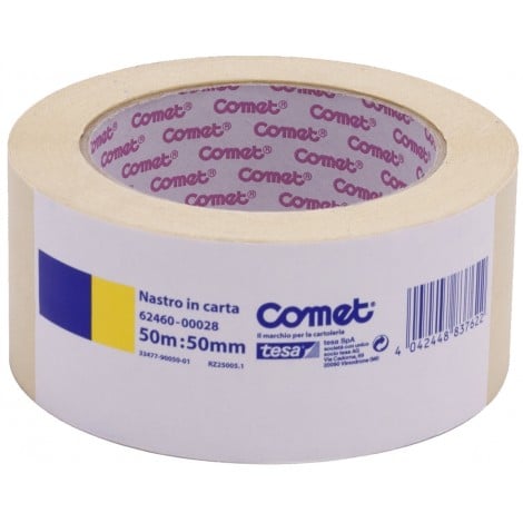 Comet Nastro carta per mascheratura, removibile fino a 36 ore - 50mm x 50m, colore beige  - 62460-00028-00 -  C92TE7170