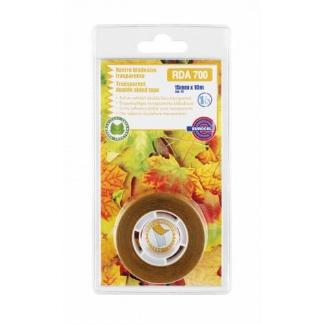 Eurocel 700 RDA - Nastro biadesivo conformabile, 15mm x 10m, colore trasparente - 1pz - 046013147 - C92EU0139