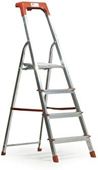 Scala in alluminio portata 150 kg made in Italy certificata EN 131 (4 gradini) -  C92SC4GR