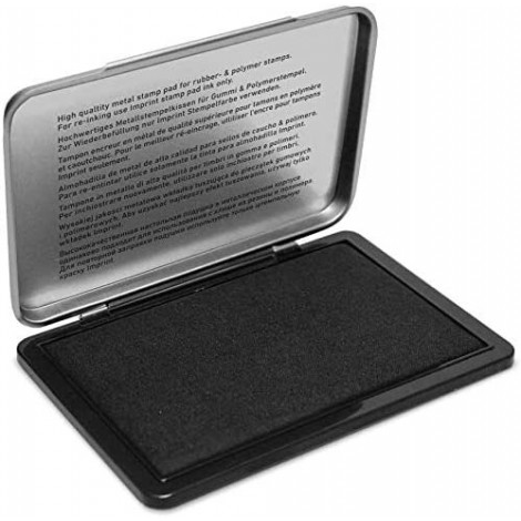 Trodat Cuscinetto per timbri manuali Classic, formato 69x47mm, in scatola di metallo, colore nero - 1pz - 153569 - C92TT1138