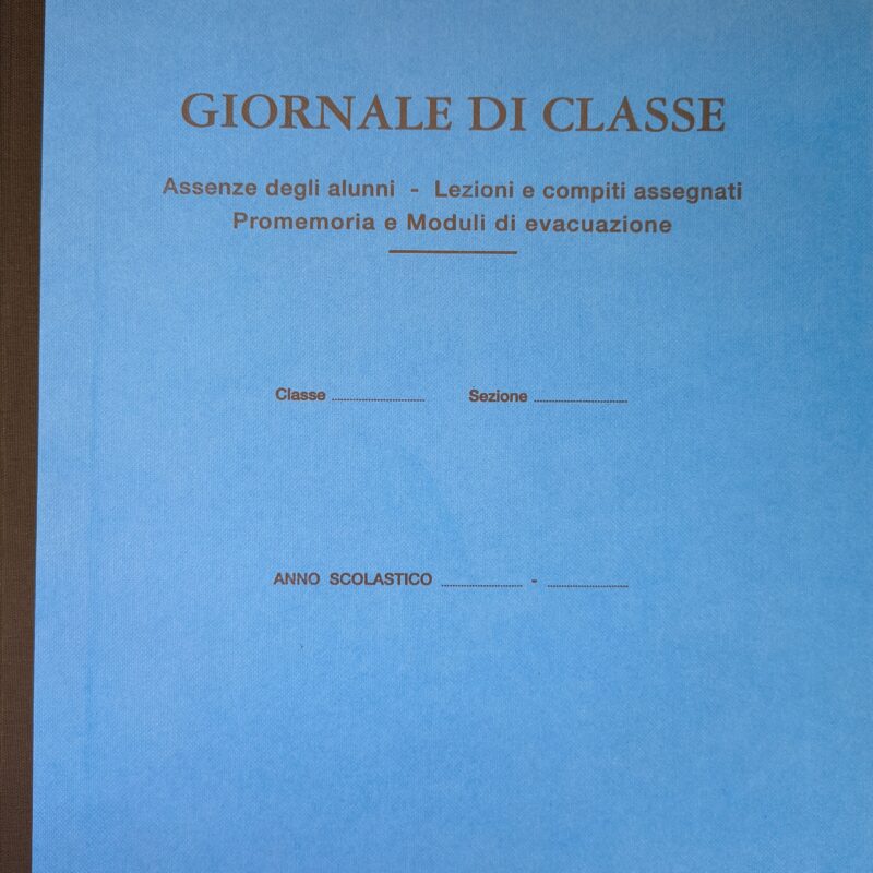 Cartotec Giornale di classe, cat. 59, colore azzurro - C9259AZ
