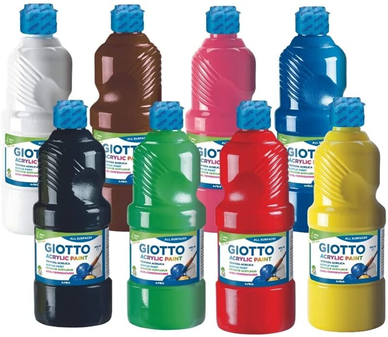 Giotto Tempera acrilica, 500ml, colore magenta - F53371000 - C92TEGA5RM
