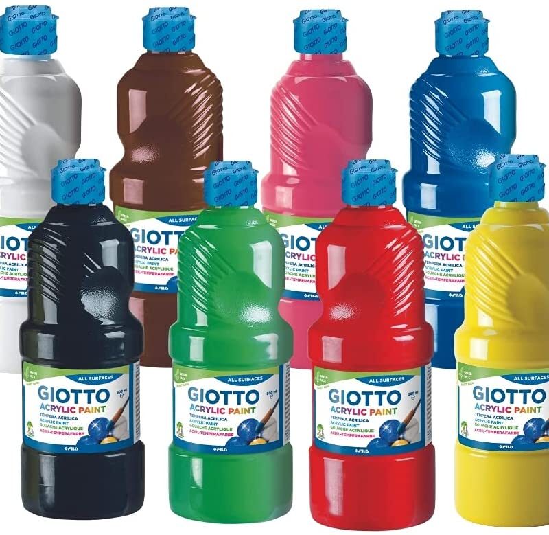 Giotto Tempera acrilica, 500ml, colore magenta - F53371000 - C92TEGA5RM