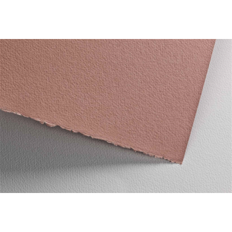 Fabriano Cromia – Carta colorata a 2 bordi intonsi, composta con il 50% di cotone, è resistente a graffi, strappi e cancellature, 50x65cm, 220gr, colore marrone chiaro - 19100707 - C92FA0256