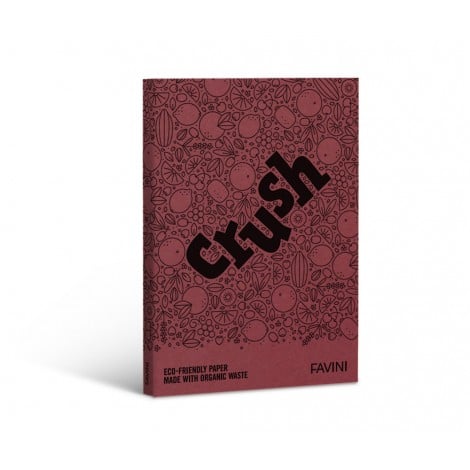 Favini Crush - Cartoncino A4, 50 fogli, 250gr, colore ciliegia - 1pz - A69C004 - C92FV0555