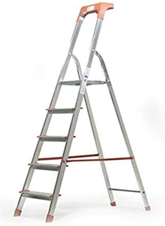 Scala in alluminio portata 150 kg made in Italy certificata EN 131 (5 gradini) -  C92SC5GR