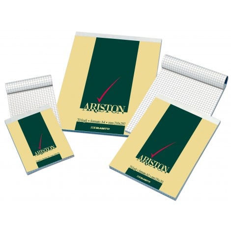 Blasetti Ariston - Blocco a punto metallico, 70 fogli, copertina goffrata 170gr, A5, 60gr, quadretti 5mm - Prezzo singolo, ord. minimo 10pz - 1066 - C92BS0012