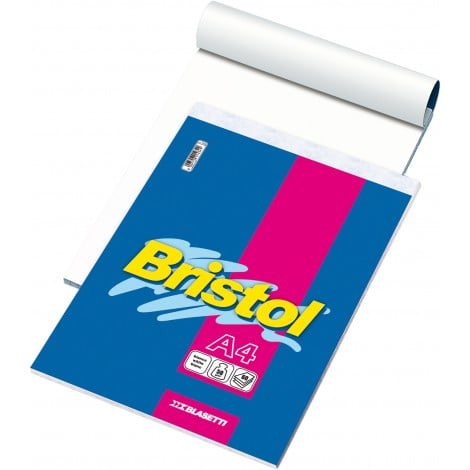 Blasetti Bristol - Blocco a punto metallico, 60 fogli, copertina patinata 115gr, A4, 50gr, 1R righe - Prezzo singolo, ord. minimo 10pz - 1035 - C92BS0259