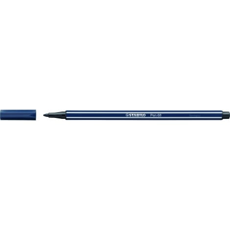 Stabilo Pennarelli PEN 68 con inchiostro a base d`acqua, resiste fino a 24 ore se lasciato aperto, tratto 1mm, colore grigio di payne – prezzo singolo ord. minimo 10pz – 68/98 - C92SB0246