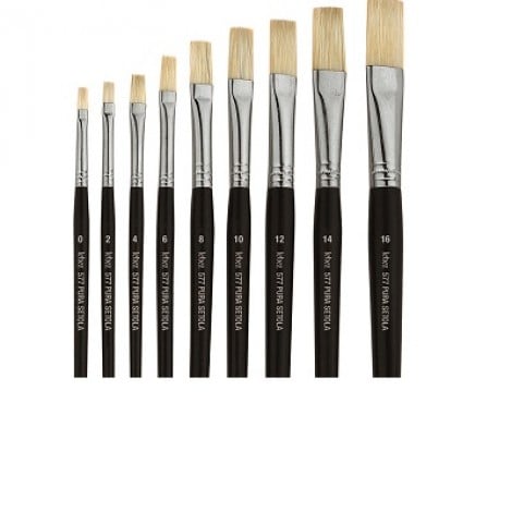 Lebez Pennello punta piatta n.12, 12pz -  577/12B - C92EB0073