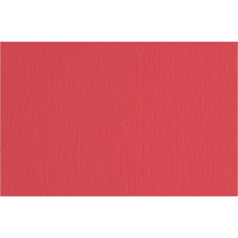 Fabriano Cartoncino bristol ELLE ERRE, superficie marcata sul retro e normale sul verso, 20 fogli, 50x70cm, 220gr, colore rosso - 42450709 - C92FA0157
