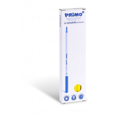 Primo Morocolor Astuccio con 12 pastelli MINABELLA, tratto 3,8mm, colore giallo primario - 5222MBS201 - C92MC0050