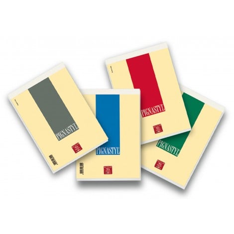 Pignastyl - Blocco a punto metallico, 70 fogli, copertina patinata 200gr, A5, 80gr, quadretti 5mm - Prezzo singolo, ord. minimo 10pz - 02137475M - C92PG0057