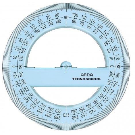 Arda Goniometro 360° TECNOSCHOOL 12cm - 405SS