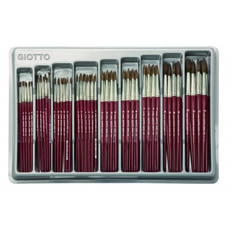 Giotto Pennello 400 punta tonda, per acquerelli, 156pz - F555100 - C92FI0197