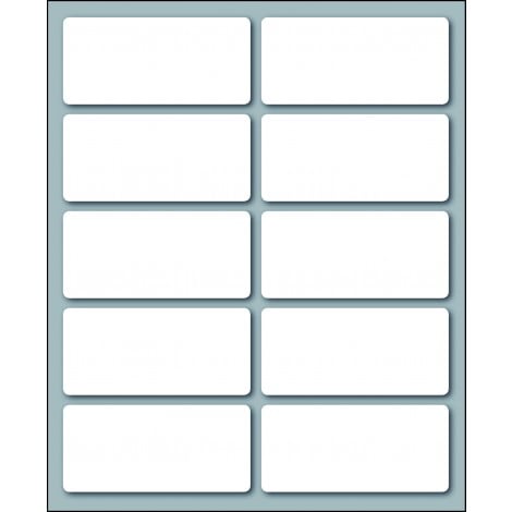 Markin 100 etichette adesive permanenti (56mmx26mm), 10 etichette per foglio, 10 fogli - Prezzo singolo, ord. minimo 10pz - X11040