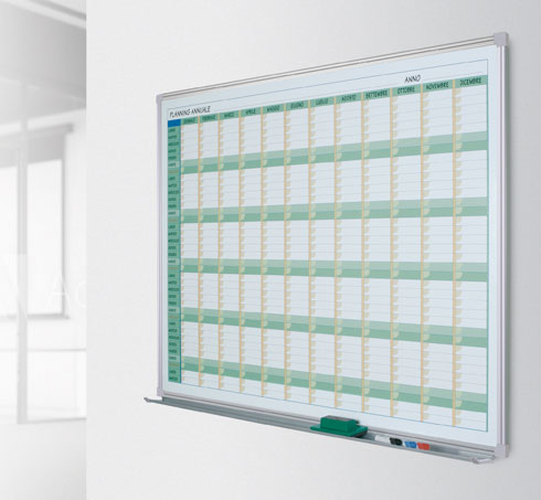 Planning mensile da parete, 90x120cm, superficie magnetica - PS/2056 M