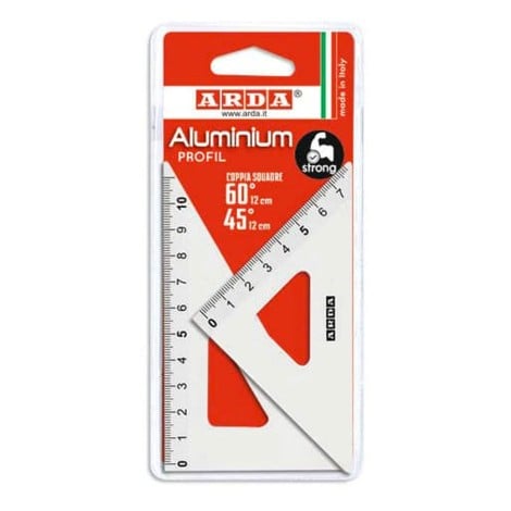 Arda Coppia squadre PROFIL 45° e 60° 12cm - 80312