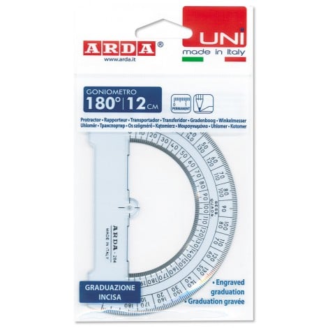 Arda Goniometro 180° UNI 12cm - 284SS
