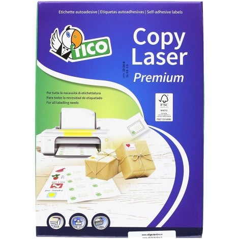 Avery 1.120 etichette adesive permanenti con angoli tondi, (99,1x34mm), 147gr, colore verde fluo, 16 etichette per foglio - 70 fogli -  LP4FV-9934