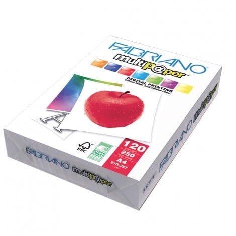 Fabriano Multipaper - Carta A4, 250 fogli, 120gr - 50221297