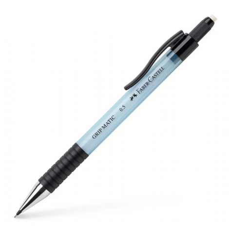 Faber Castell Grip Matic Portamine con gommino, tratto 0,5mm, colore azzurro  - Prezzo singolo, ord. minimo 10pz - 137554