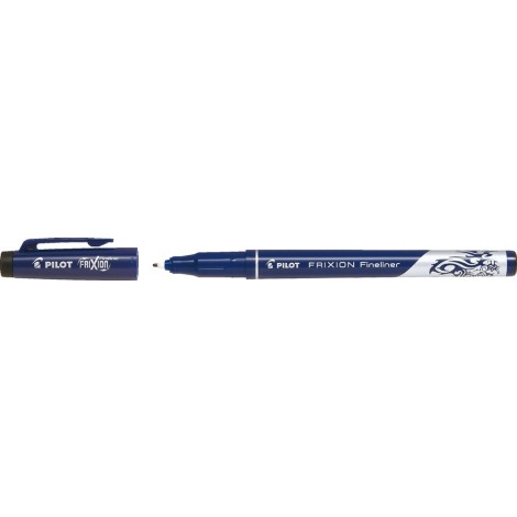 Pilot Frixion Fineliner Pennarello con punta in fibra con d`inchiostro cancellabile, punta 1,3mm, colore nero - Prezzo singolo, ord. minimo 12pz - 000341