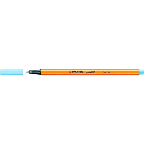 Stabilo Pennarello con punta rinforzata in metallo e fusto esagonale, tratto 0,4mm, colore blu cobalto -  88/11