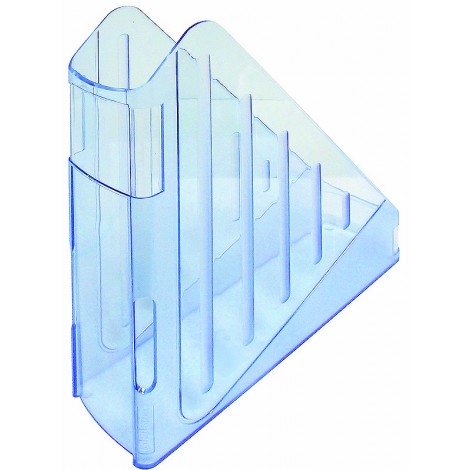 Arda Portariviste, 29,5x27cm, dorso 7,5cm, colore blu trasparente – TR4118BL