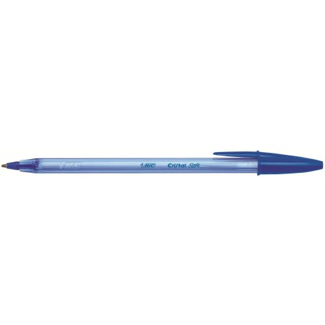 Bic Cristal Soft - Penna a sfera, punta da 1,2mm, tratto 0,35mm, colore blu - 50pz - 951434