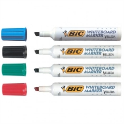 Bic Velleda 1791 - Marcatore per lavagne con inchiostro a base di chetone, tratto 3,3-4,6mm, colore nero - 12pz - 1199179109