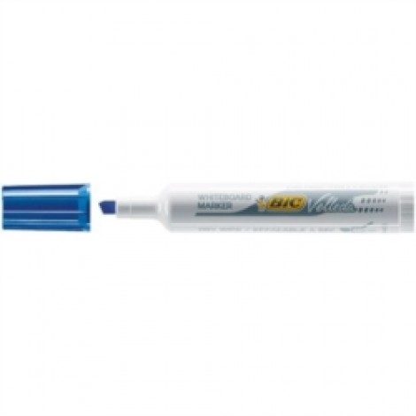 Bic Velleda 1791 - Marcatore per lavagne con inchiostro a base di chetone, tratto 3,3-4,6mm, colore blu - 12pz - 9431941