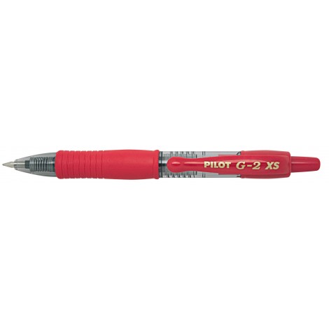 Pilot BL-G2 Pixie - Penna roller con inchiostro gel ricaricabile, grip ergonomico, punta 0,7mm, tratto 0,39mm, colore rosso - Prezzo singolo, ord. minimo 12pz - 001412