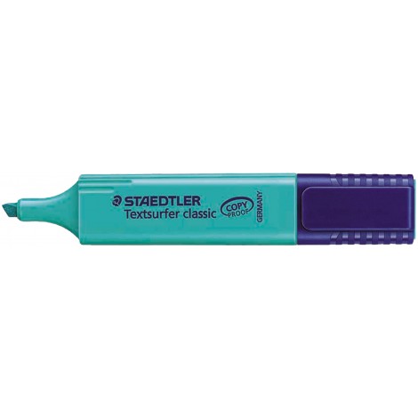 Staedtler Evidenziatore TEXTSURFER, punta a scalpello, tratto 5mm, colore turchese - 364-35