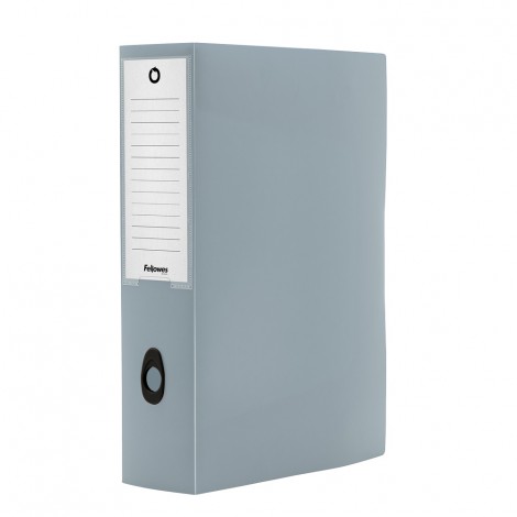 Fellowes Holos - Cartella progetto in polipropilene riciclato al 30%, formato 25x35 chiusura a bottone con i colori ispirati alla natura, dorso 8cm, colore azzurro - 100102112