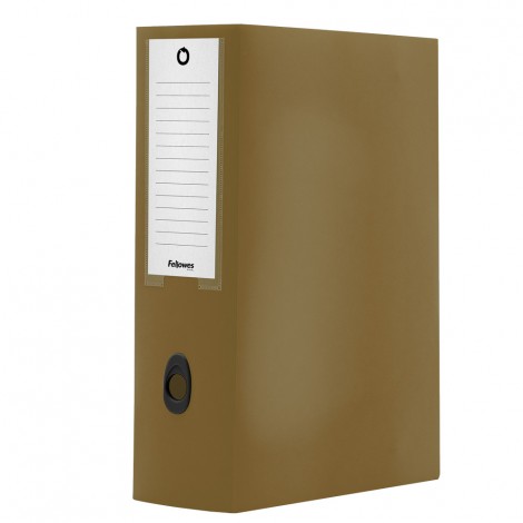 Fellowes Holos – Cartella progetto in polipropilene riciclato al 30%, formato 25×35 chiusura a bottone con i colori ispirati alla natura, dorso 10cm, colore marrone – 100102115