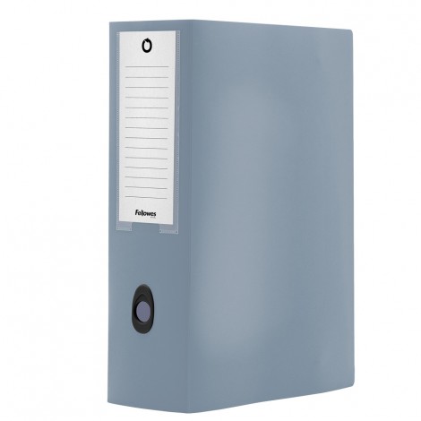 Fellowes Holos – Cartella progetto in polipropilene riciclato al 30%, formato 25×35 chiusura a bottone con i colori ispirati alla natura, dorso 10cm, colore azzurro – 100102116