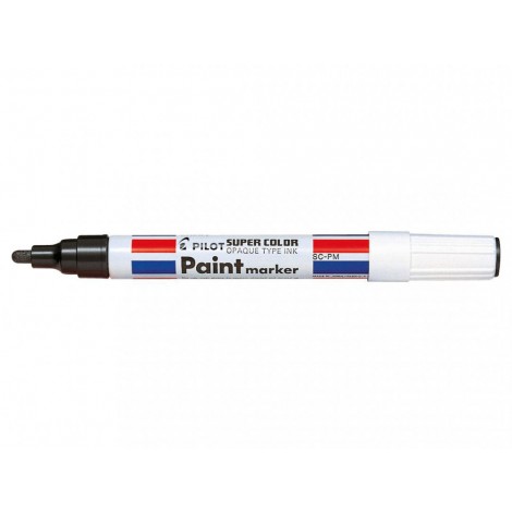 Pilot Paint Marker - Marcatore permanente con inchiostro a vernice, tratto 2mm, colore nero - Prezzo singolo, ord. minimo 12pz - 002455