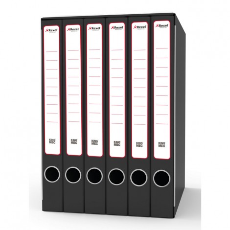 King Mec Sestetto cartelle a 2 anelli, dorso 33mm, formato 23x32cm - GKM6200