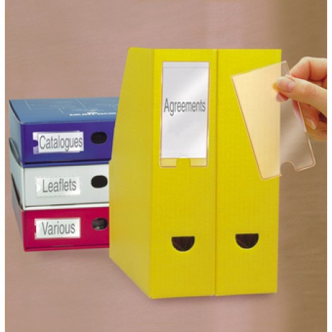 Djois 3L Office Porta etichette Label Holders in PPL + etichette 22x102mm - 12pz - S852315